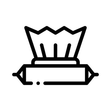 sanitizing wipes line icon
