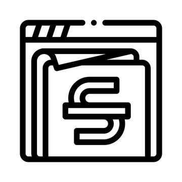 strikethrough line icon