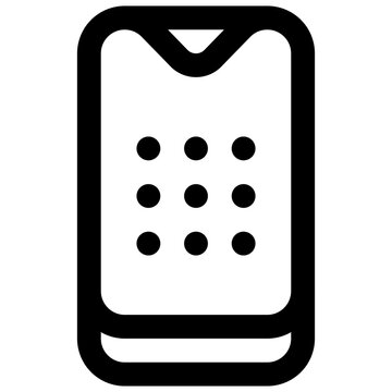 Lock pattern. Editable stroke vector icon.