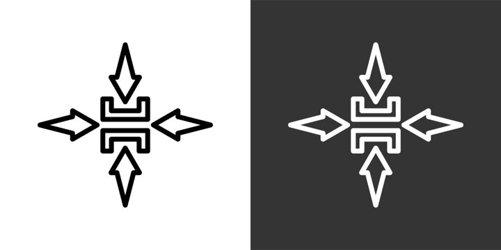 Constraint Black And White Multiple Style Icon Set Collection Pack Vector Illustration 