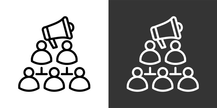 Affiliate Marketing Black And White Multiple Style Icon Set Collection Pack Vector Illustration 