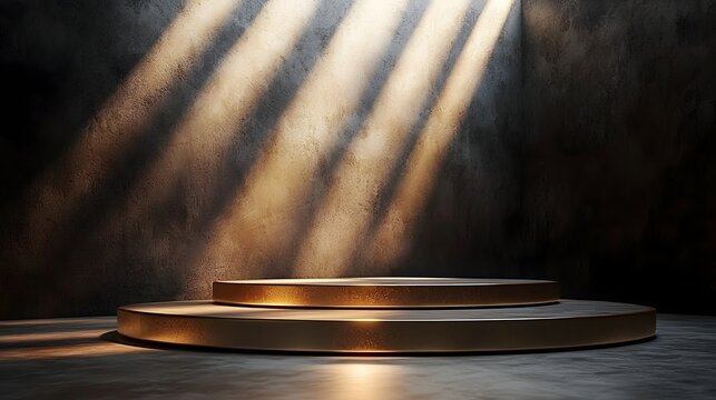 empty stage with spotlight