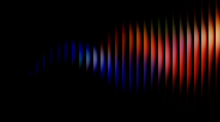 Spectral gradient light streak with prismatic refraction spectrum © Abstock