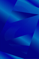 Obraz premium Art & Illustration Modern abstract blue background. Vibrant gradient shapes. Minimalist geometric design. Simple elements. Futuristic graphic. Suit for header, cover, wallpaper, presentation, banne