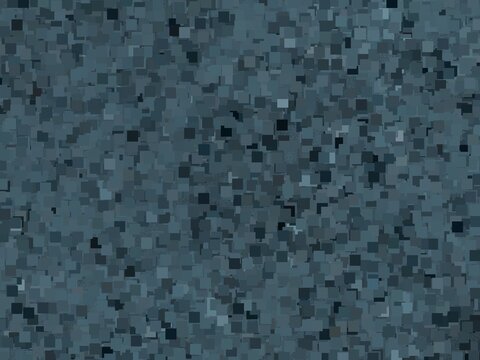 Seamless technical abstract pattern composed of tiny dark blue and slate gray square mosaic tiles, pixelated grid texture.