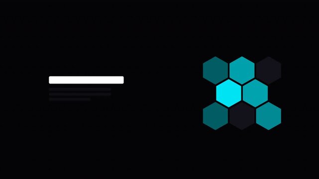 Hexagon Technology Network Background Animation