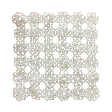 square floral lace doily