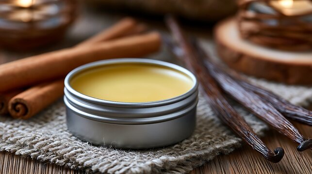 Herbal Cosmetic Jar Still Life / ハーブと化粧品の静物