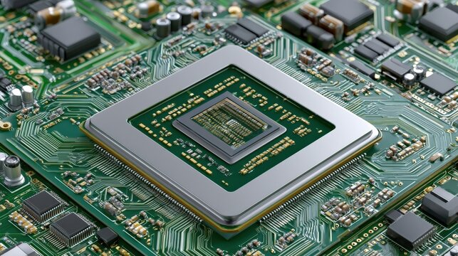 Server Grade PCB with BGA Socket and MLCC Capacitors