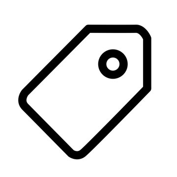 Price Tag Line Icon for Product Label