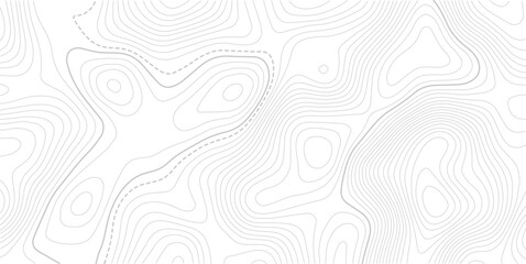Fototapeta premium Retro topography map. White geographic contour map. Abstract outline grid.Vector contour topographic map background. Topography and geography map grid abstract backdrop. 
