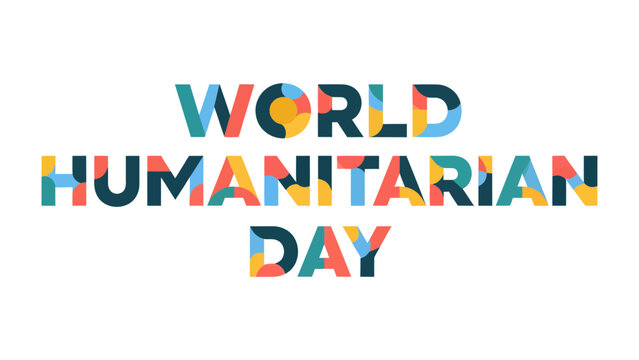 World Humanitarian Day Typographic Design