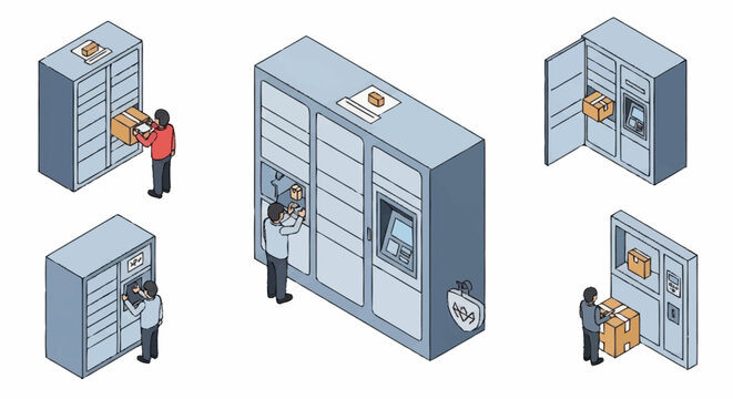 Professional IT technicians servicing and maintaining data center server hardware.