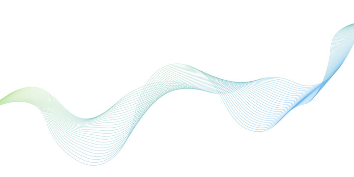 abstract green colorful wave line background, erene ocean waves gently thin parallel lines,  abstract green graphic polygon texture, colorful fluid shapes pastel hues vector design elements.