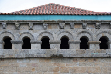 Obraz premium medieval hall (domus municipalis) in bragança in portugal 