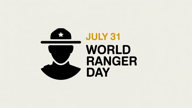 World Ranger Day celebration on July 31 with a ranger hat silhouette.