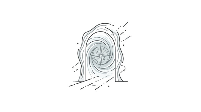 Stylized temporal rift portal icon with swirling energy.