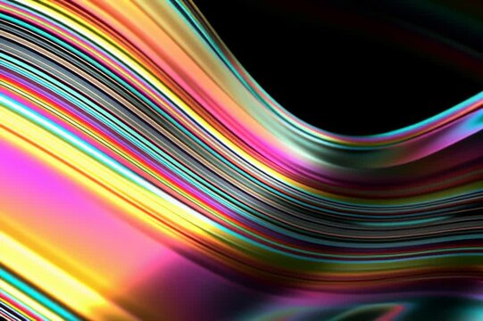 abstract iridescent thin-film interference wave background