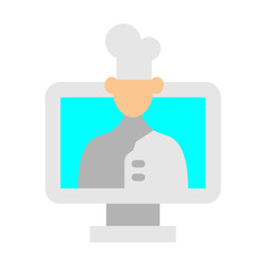 Fototapeta premium Cooking Show Vector Flat Icon Design
