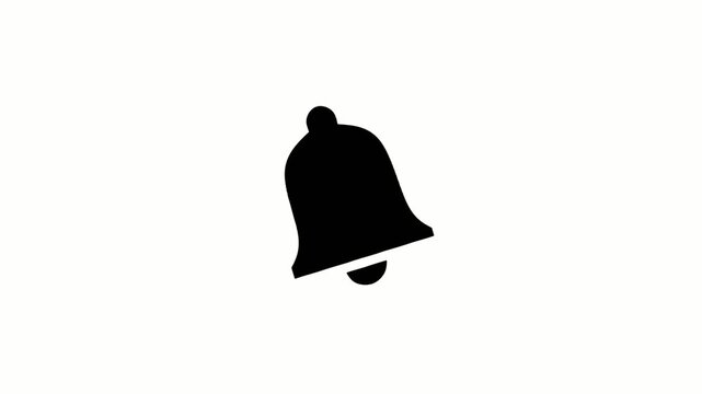 Minimalist Notification Bell Animation with Smooth Swing Motion