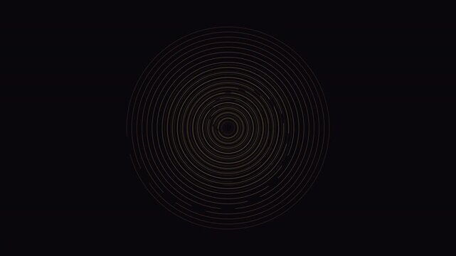 Mesmerizing 4K UHD loop of a glowing amber labyrinth sacred-geometry pattern breathing in radial symmetry with cinematic depth. Ideal for screen saver, mindfulness. 4K UHD.