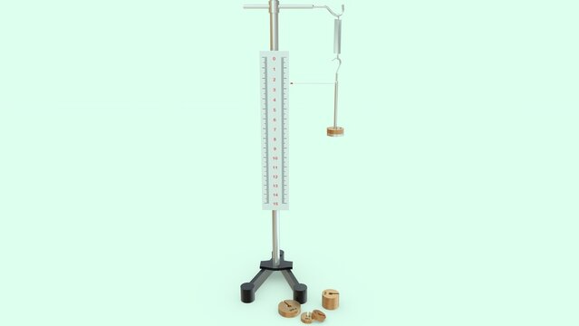 A Hooke's Law apparatus is a standard laboratory setup used to demonstrate how the extension of an elastic material (like a spring) is directly proportional to the force applied to it