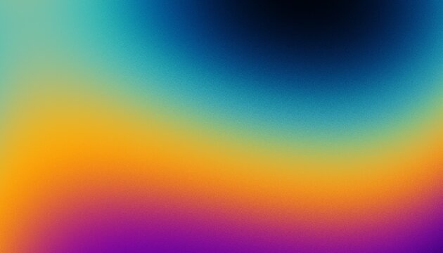 Retro poster background, music party banner cd vinyl record cover design teal orange pink red grainy texture abstract dynamic summer backdrop
