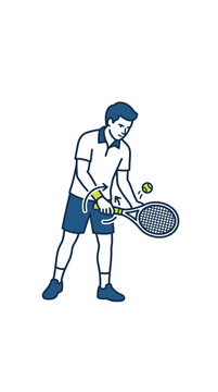 A tennis player demonstrating a backhand stroke technique with a racket and ball.