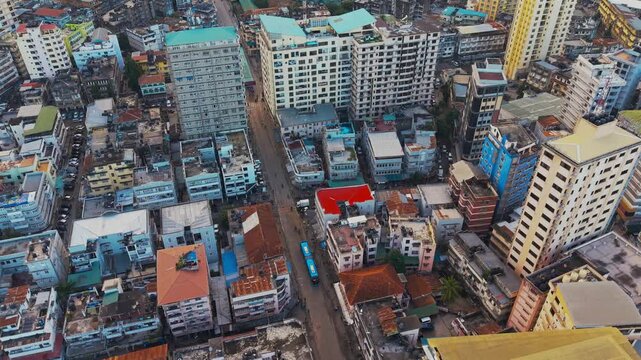 Aerial view of Dar es Salaam showcasing its business district, modern buildings, and evolving cityscape.