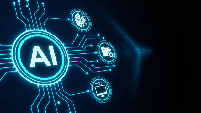 Ai technology digital network circuit future ai transform society digital network circuit future tech concept. future intelligence innovation. algorithm network learning system, justice law policy