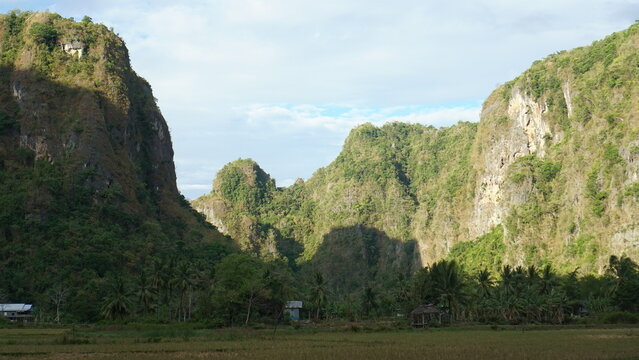 Beautiful Natural Scenery of Rammang-Rammang near Makassar Indonesia