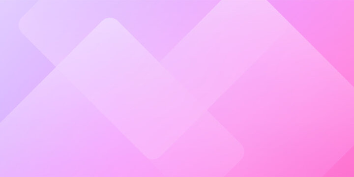 Abstract Pink and Purple Geometric Background with Overlapping Rounded Rectangles