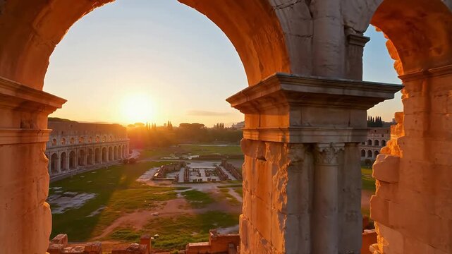 Sunset Ghosts in the Colosseum