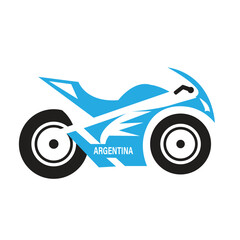 Obraz premium Illustration of Blue Racing Dirt Bike in Motion on White Background
