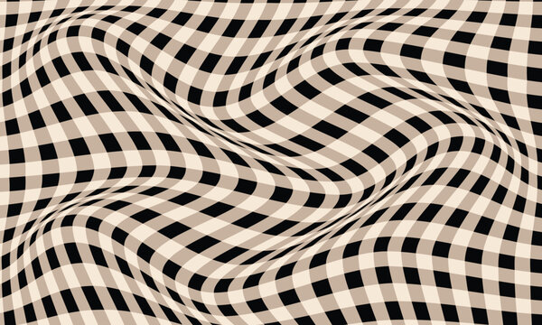 simple vintage plaid wave pattern vector design.
