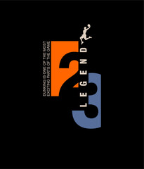  Basketball Legend design sport typography vector illustration © goank graphic