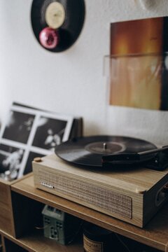 old vinyl record player