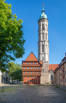 Braunschweig, Germany - view of Old Weigh House (Alte Waage)  - reconstruction of original half-timbered building from 1534