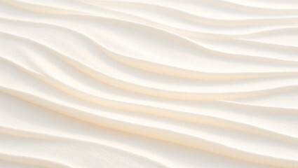 Fototapeta premium Abstract Soft White Wavy Background Texture with Flowing Curves
