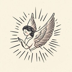Obraz premium Angel art illustration illustrated.