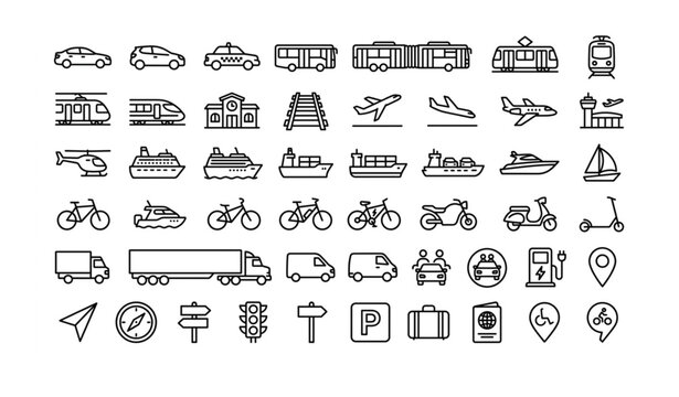 Geometric Vector Icons and Abstract Shape Collection for Modern Design