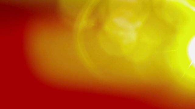 
Title:
Abstract warm summer background with bright glowing sun, intense optical lens flare, and yellow light leak overlay on dark red backdrop