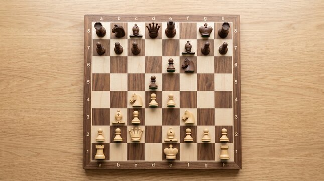 Chess board game strategy thinking skills.