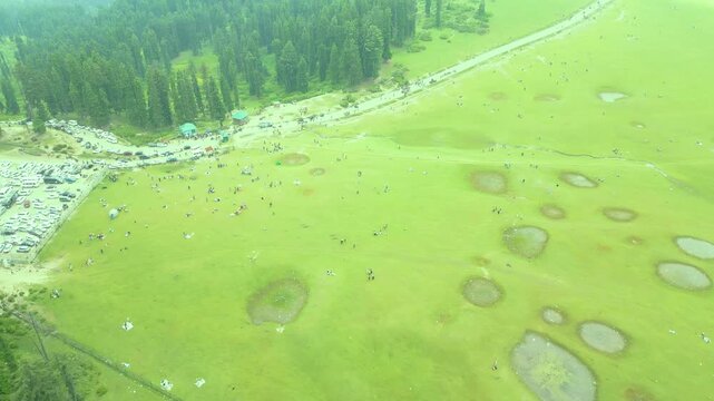 Doodhpathri (Valley of Milk) is a tourist destination and a hill station in the Indian administered union territory of Jammu and Kashmir. It is located in khan sahab area of Budgam district.