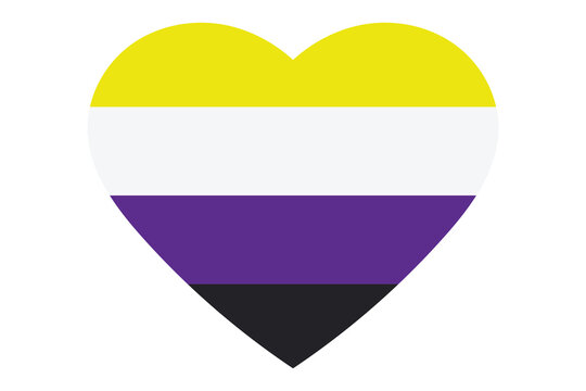  Flag of Nonbinary Pride. LGBT sign. Identity flag of Sexual minorities.
Non binary flag pride vector illustration. Each colour stripe represents a different part of the non-binary group.