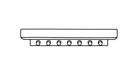 Simple Black and White Electric Guitar. © Richard