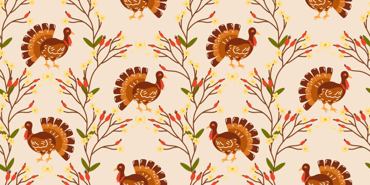 Watercolor cover leaves with a linear leaf pattern for a thanksgiving seamless bg and autumn pumpkin harvest design. This vegetable graphic texture drawing illustration features a dot.