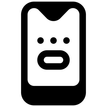 PIN code. Outlined stroke vector icon with black-filled details.