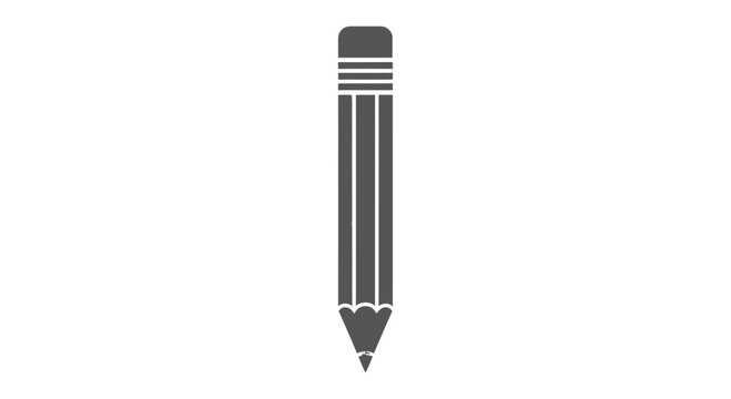 Black Pencil with Sharp Pointed Tip.