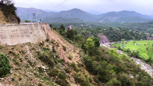 sloping field at the top of the hills situated somewhere at Mandi Distt Himachal Pradesh India 11